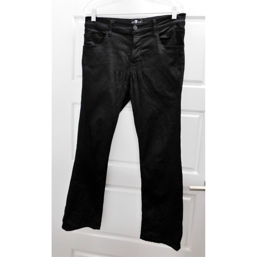 7 for All Mankind Luxe Sport sz 25 Paxtyn Black Denim Jeans